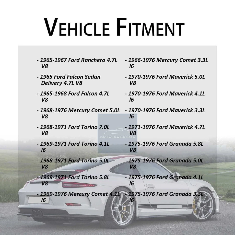 Manguera de línea de cilindro de dirección asistida 2x para Mercury Montego 1969-1971 4,1 L Foto 2 de 4