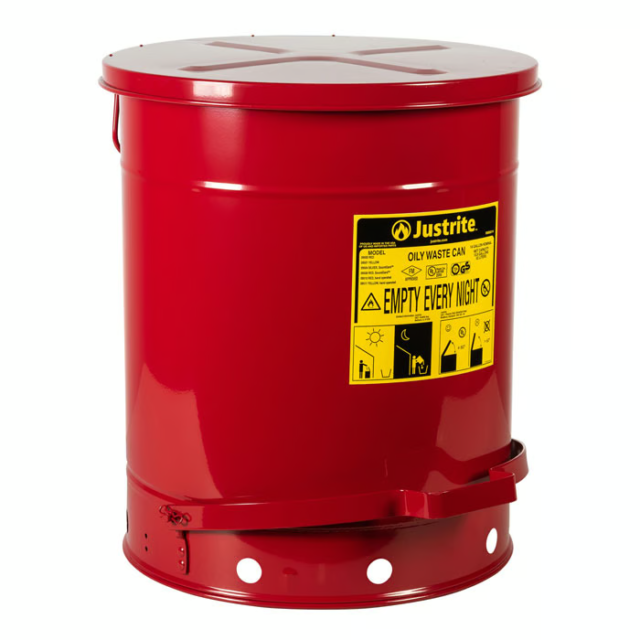 Oily Waste Cans - Red Justrite