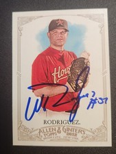 Wandy Rodriguez Autograph Signed 2012 Topps Allen & Ginter's Houston Astros