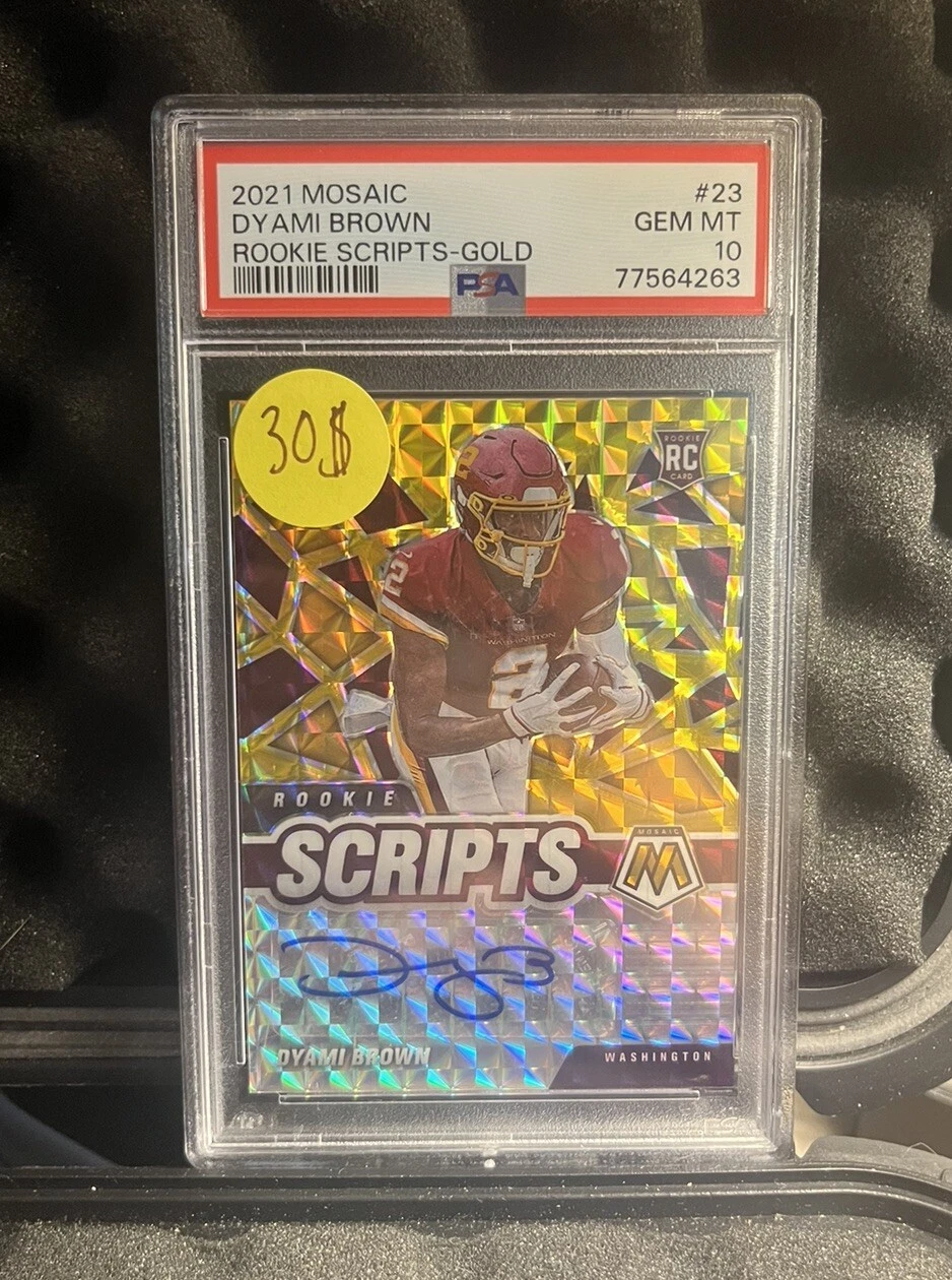 Dyami Brown Panini Mosaic Rookie Scripts #RS23 Base