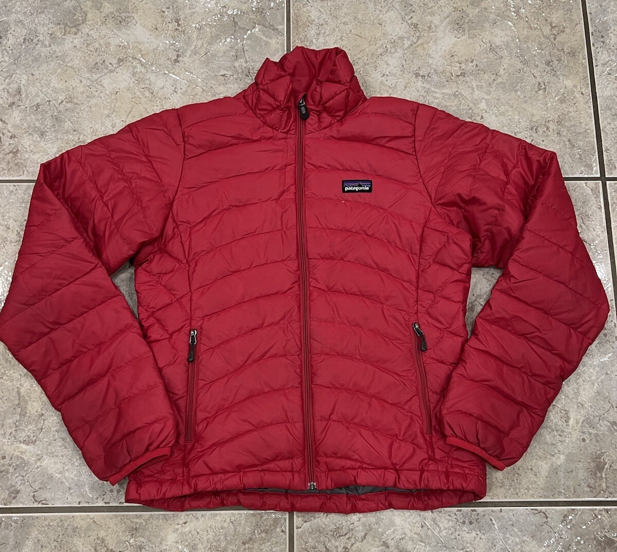 Womens XS Patagonia Goose Down Sweater Full-Zip Pink Puffer Jacket