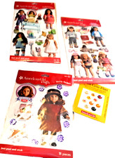 4 pkgs AMERICAN GIRL Stickers  Embellishments total of 43 pcs NIP