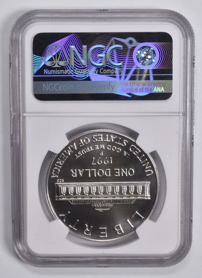 MS70 1997-P Botanic Garden Coin & Currency Commem. Silver Dollar NGC Brown - Image 2 of 4