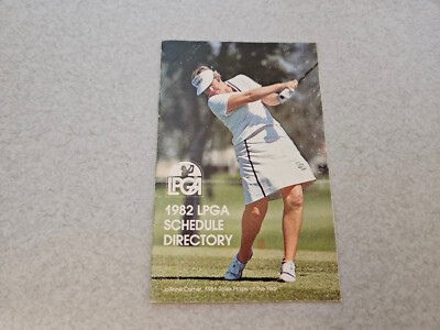 ES23 LPGA 1982 Ladies Professional Golf Pocket Schedule - Rolex