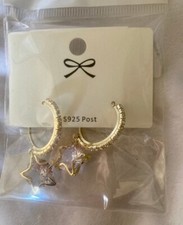 Star Hoop Earrings