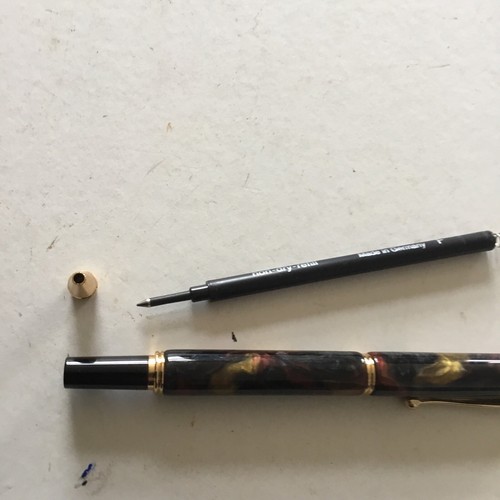 Vintage Boxed Marbled & Flower Pen Set - Pencil & Ballpoint Pen Set .See Photos - Picture 13 of 19