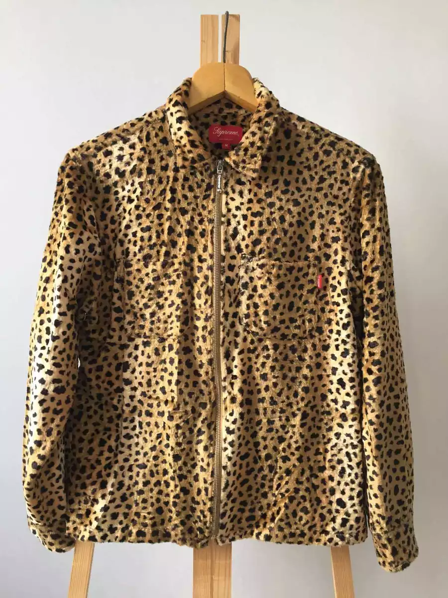 Supreme leopard outlet print jacket Supreme leopard outlet print jacket