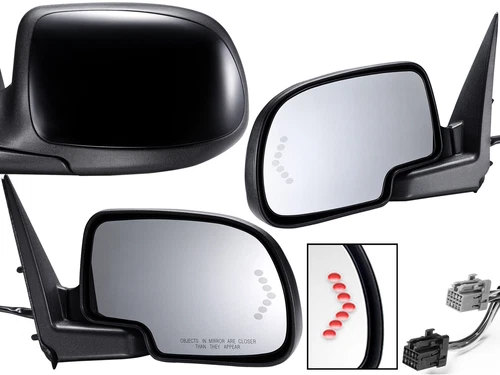 For Mirror Power Folding Memory 2003-2007 SILVERADO SIERRA TAHOE YUKON 2pcs Pair