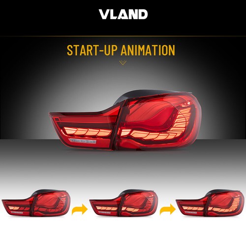 OLED Tail Lights Fit 2014-2020 BMW 4-Series M4 F32 F33 F36 F82 F83 w/Sequential - Picture 4 of 16