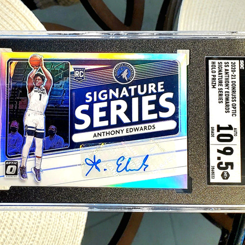 Anthony Edwards [Holo] #SS-AED 2020 Panini Donruss Optic Signature Series card