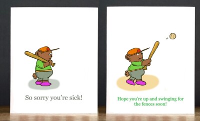 Get Well Card: Baseball Bear