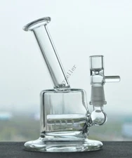 tall 5.8" Recycler rig Glass Water pipe Smoking Bong  10mm nail United States