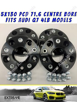 Alufelgen Spurverbreiterung 25mm passend für Audi Q7 4L ( 06 bis 2015 ) Modelle 5x130 71,6