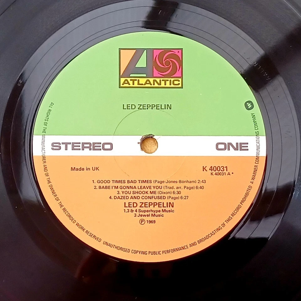 " LED ZEPPELIN " DEBUT LP SENSATIONAL UK MID 70s STRAWBERRY STUDIOS CUT - Image 3 of 4