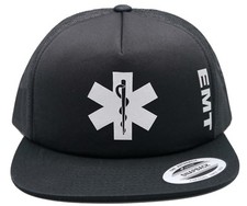 EMT logo Hat, baseball caps, reflective imprint. Emergency Medical Technician