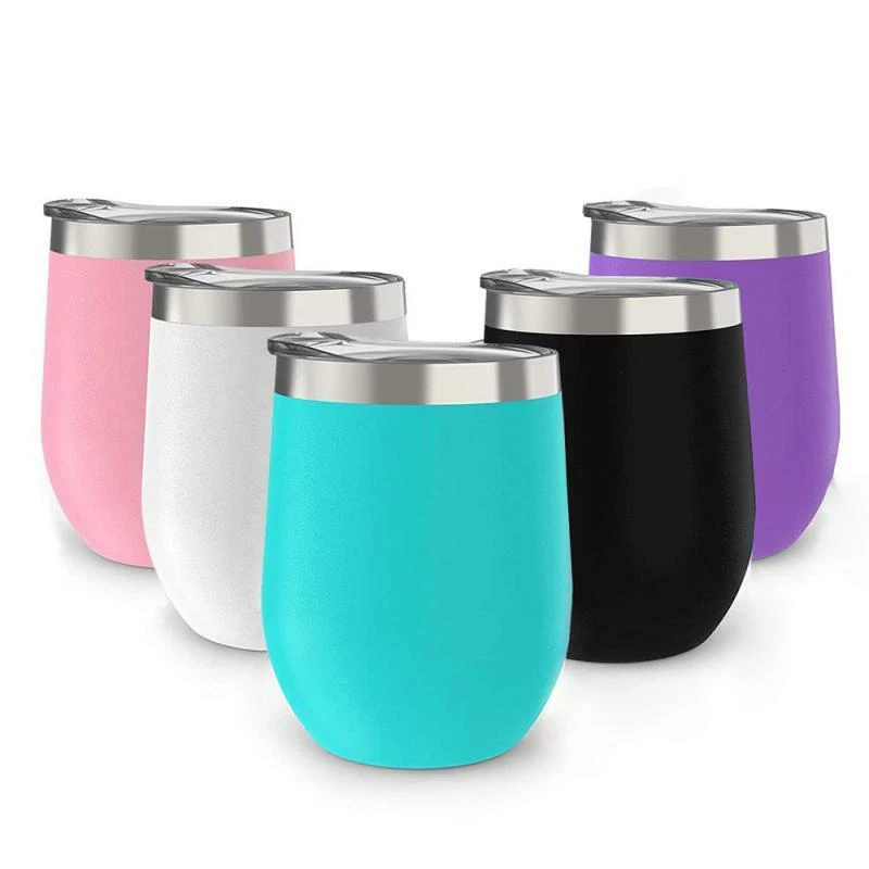 Double Wall Vacuum Insulated Stainless Steel Travel Mug and Wine