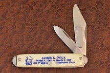VINTAGE NOVELTY KNIFE CO MADE IN USA 1976 JACK PRESIDENT JAMES K POLK (13934)