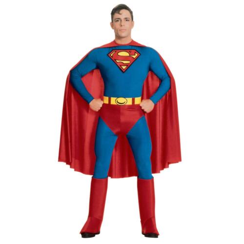 Hommes Officiel Dc Superman Classique Déguisement Adulte Bd Fête Superhéros - Photo 1/3