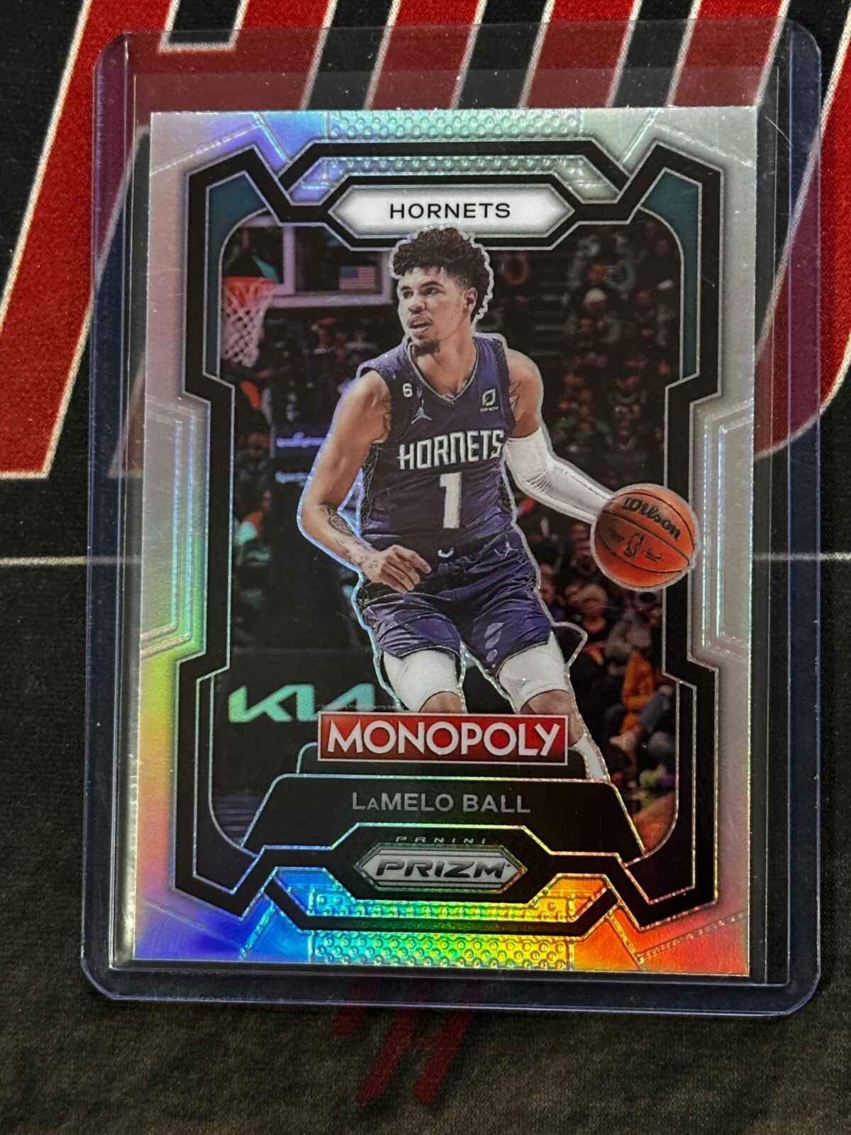 LAMELO BALL #13 2023-24 PANINI PRIZM NETS MONOPOLY SILVER
