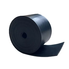 Solid Rubber Sheet, Rolls, Strips 1/16 (.062)" Thick X 2" Wide X 10'Long, Solid 