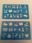 Vintage Boy Scouts/Girl Scouts/Native American Pair of Stencils Camping/Survival