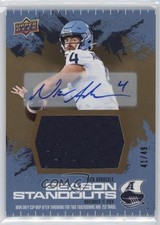 2025 Upper Deck CFL Season Standouts Jersey 41/49 Nick Arbuckle #98 Auto bj5