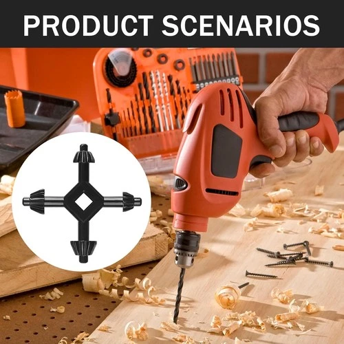 4 Way Drill Press Chuck Key Size 3/8" 1/2" Chucks Universal Combination Hand - Bild 4 von 7