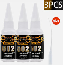 3 X SUPER GLUE SUPERGLUE INDUSTRIAL GRADE CYANOACRYLATE ADHESIVE 20G