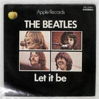 BEATLES LET IT BE APPLE AR2461 Japan FLIPBACK COVER VINYL 7