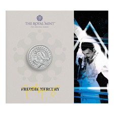 Royal Mint 2025 Freddie Mercury &pound;5 Five Pound Brilliant Uncirculated Coin Pack