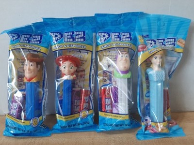 2026 PEZ TOY STORY 5: WOODIE, JESSIE & BUZZ Plus BO PEEP New In Package 
