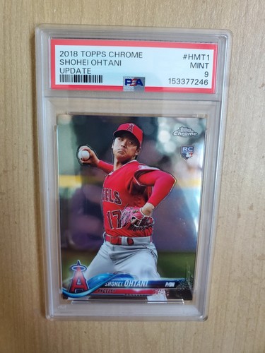 2018 Topps Chrome Update Shohei Ohtani rookie card RC HMT1 PSA 9 MINT
