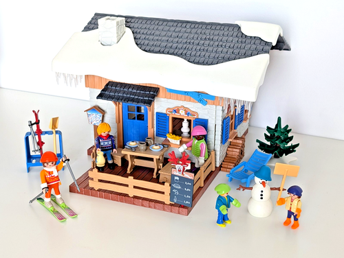 PLAYMOBIL CHALET DE montagne 9280 avec 6 personnages et accessoires