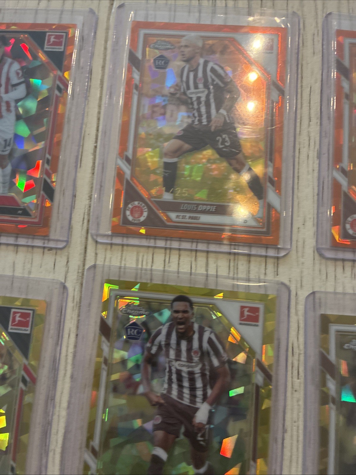 Lot Of 13 Numbered Topps Chrome Sapphire Bundesliga 2025-26 view 7