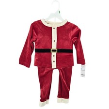 CARTER'S Baby Boy 18M Santa Suit 2 Pc. Pajama Set NWT