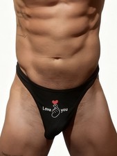 Men’s Novelty Thong pouch  Wife Xmas Valentines Briefs Underwear Birthday