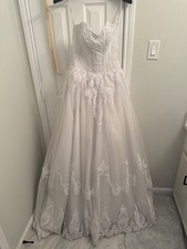 wedding dress size 6 white