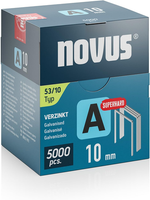 Novus Tools Feindrahtklammern Typ 53, 10 Mm, 5000 StüCk, Verzinkte Heftklammern,