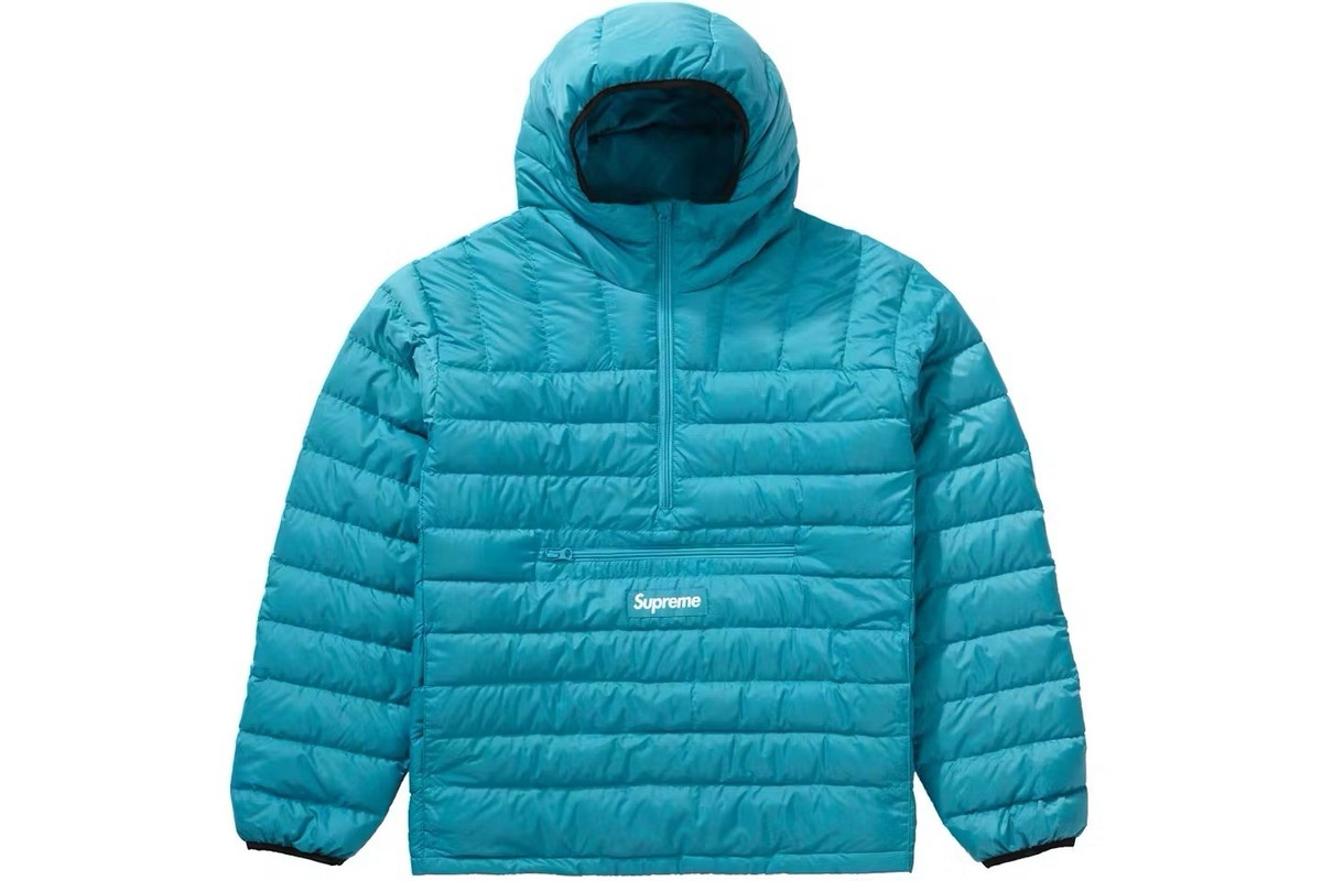 Supreme Micro Down Half Zip Hooded Pullover Teal | eBay