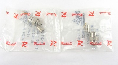 Radiall R142085 BNC Plug Male 75 ohms, Set of 2 - New Old Stock, Free Shipping