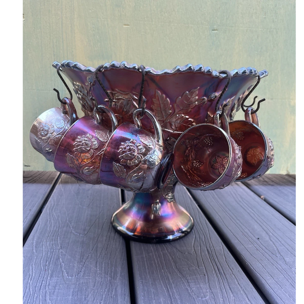Fenton Punch Bowl for sale | eBay