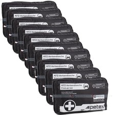 10x AUTO PKW Verbandtasche Verbandkasten Erste-Hilfe DIN13164-2022 inkl. Masken