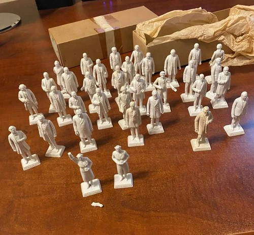 1960s Marx President Figure Set w/ Original Box & Tissue