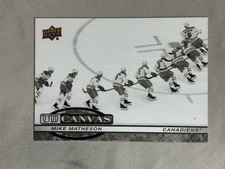 25-26 Upper Deck S2 Canvas MIKE MATHESON #C-182 Black & White Montreal Canadiens