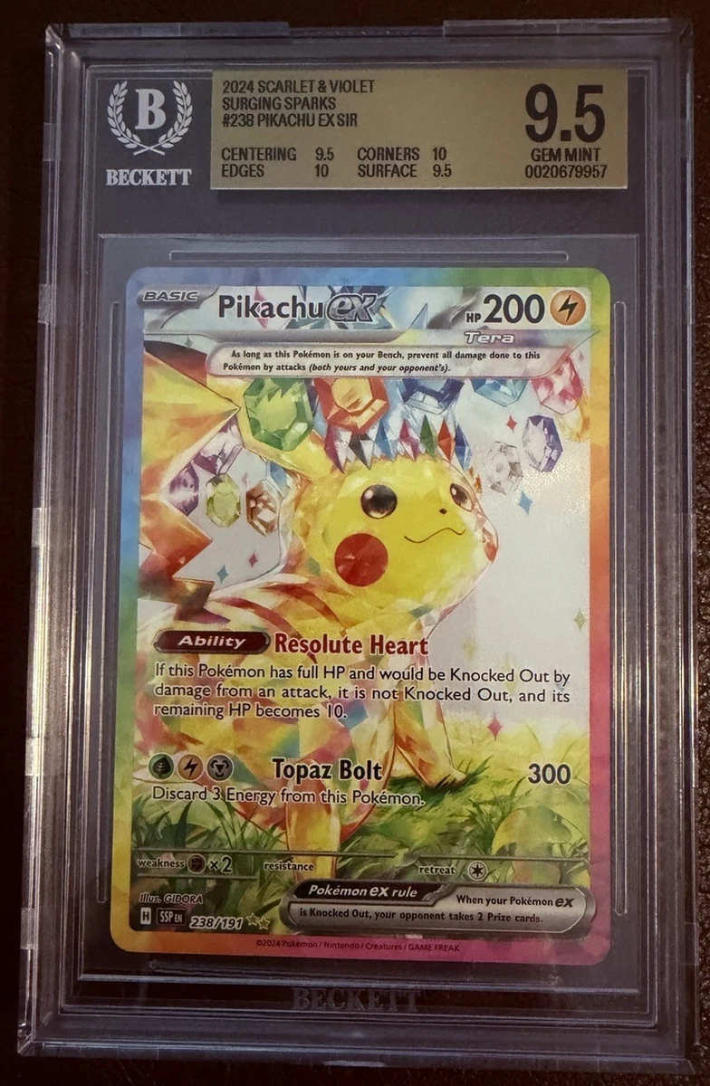Pikachu Pokémon TCG Beckett Grading Services (BGS) Individual