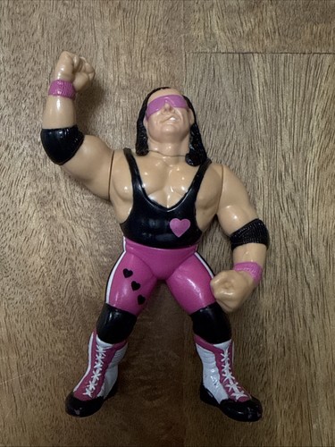 WWF Hasbro Bret the Hitman Hart Series 4 Pink Hear...