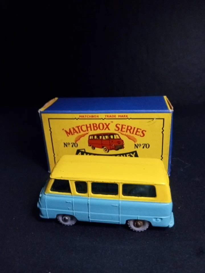 Caja de cerillas #70A Ford Thames Estate Car 1959 KT GPW casi nueva caja original nítida B5 Foto 2 de 4