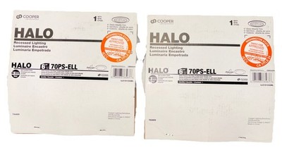 (2) Cooper Lighting Halo 6'' White Recessed Ceiling Light 70PS-ELL  Albalite