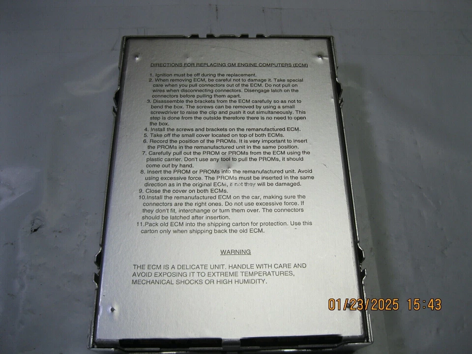 Engine Control Module (ECM)-CARB Cardone 77-8079 Reman Foto 4 de 4