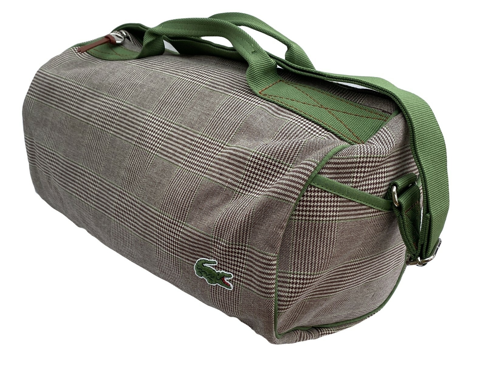 New Vintage LACOSTE N00 Roll Gym HOLDALL BAG Croc of Wales 3 Brown